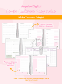 Combo Cadernos Easy Notes - Imagem 4