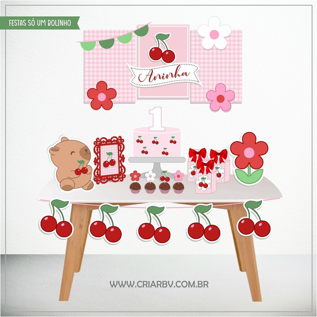 Cerejinha - Kit Festa Cerejinha - Kit Festa - Imagem 1