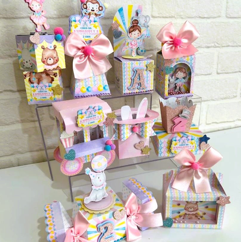 Circo Menina - Kit Festa Circo Rosa - Kit Festa - Imagem 1