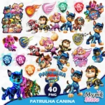 Kit Digital 40 Png Patrulha Canina