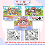 Livro Colorir Fazendinha
