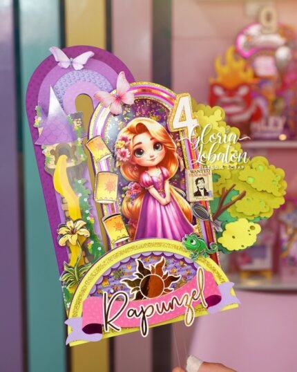 Rapunzel - Topo de Bolo