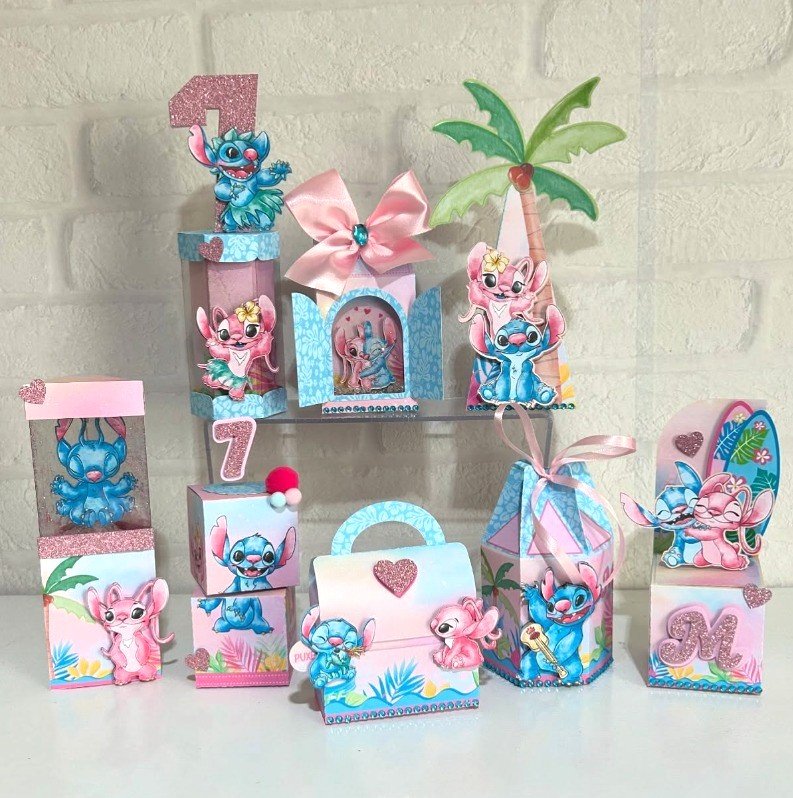 Stitch e Angel - Kit Festa Stitch e Angel - Kit Festa - Imagem 1