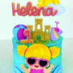 Topo de Bolo Pool Party Helena