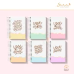 Capas fofas motivacionais A5 eA6 + Miolo de caderno e bloco “to do list”