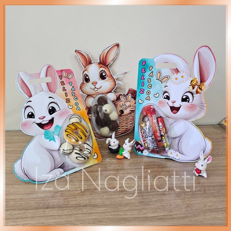 3 modelos de lembrancinhas tipo blister de ovo – grande para páscoa - Imagem 1