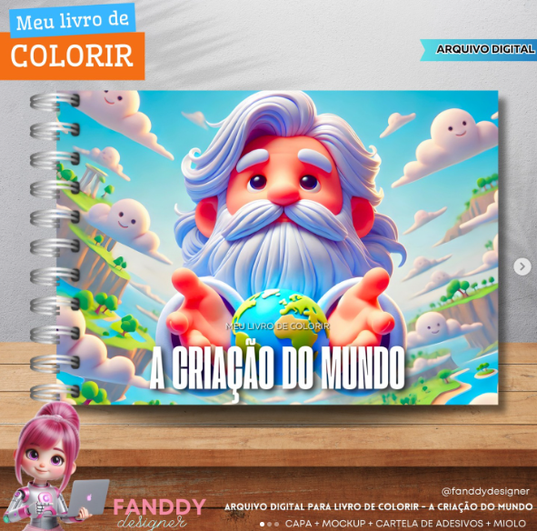 A Criação do Mundo A Criação do Mundo – Livro de Colorir - Imagem 1