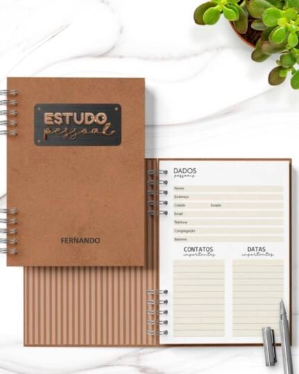 Caderno Estudo Pessoal Masculino