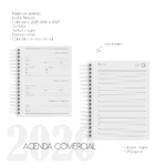 Combo Agenda Comercial DATADA 2026 – Arquivo Digital