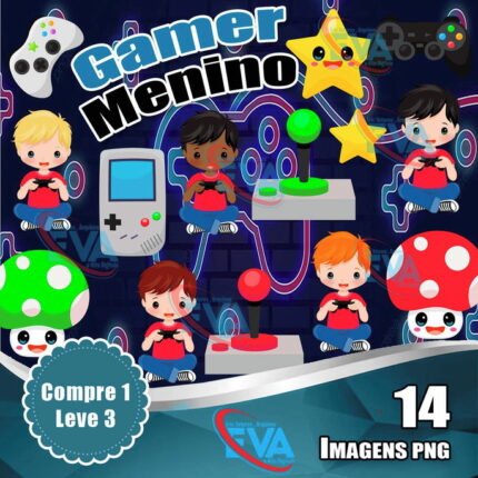 Kit Digital Gamer Menino