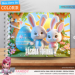 Páscoa Coelhinho - Livro de Colorir