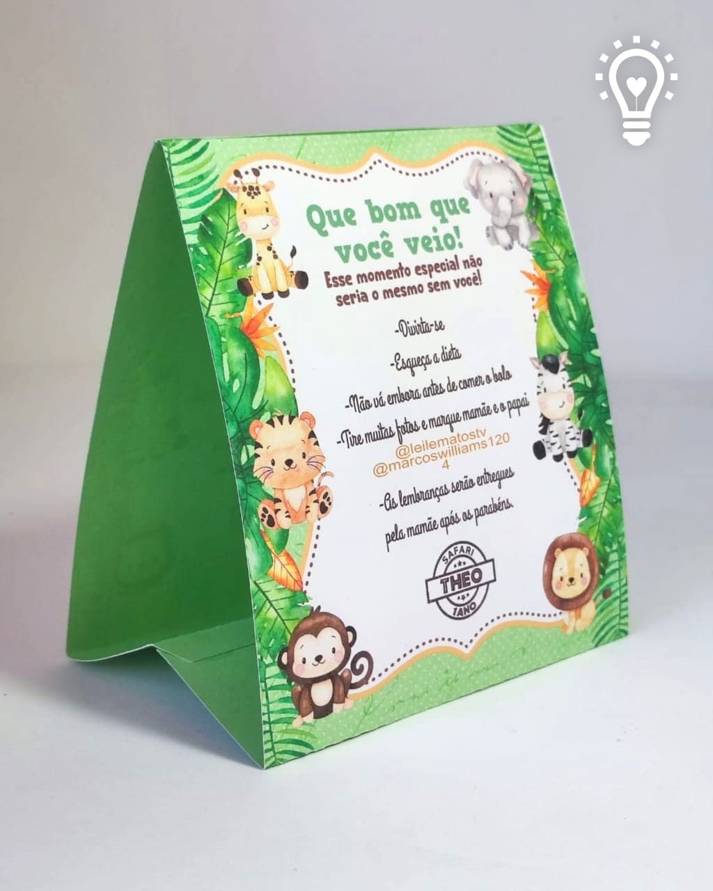 Placa Safari Placa Safari - Imagem 1