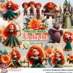Princesa Merida Valente - Kit Digital