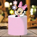 Topo de Bolo Minnie Rosa