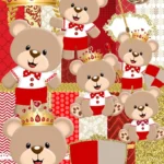 Ursinho Príncipe Vermelho - Kit Digital