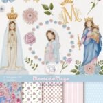 Virgem Maria - clipart - Fátima - Maria Auxiliadora