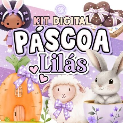 Kit Digital Páscoa Lilás