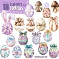 Kit Digital Páscoa Lilás - Imagem 6