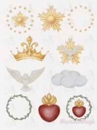 Virgem Maria - clipart - Fátima - Maria Auxiliadora - Imagem 8