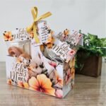 Cestinha, lapelas e adesivos – dia das mães