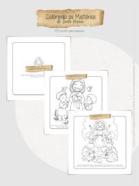 Livro de Colorir: Colorindo os Mistérios dos Santo Rosário - Imagem 6