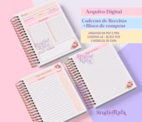 Kit Dia das Mães Caderno de Receitas + Bloco de Compras - Imagem 4