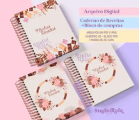 Kit Dia das Mães Caderno de Receitas + Bloco de Compras - Imagem 2