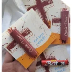 Cartão Baton Páscoa Cruz