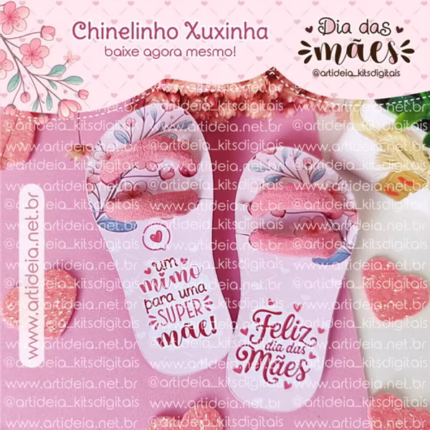 Chinelinho Xuxinha Dia das Mães