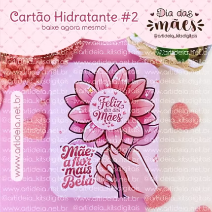 Arquivo Digital - Cartão Potinho Hidratante Dia das Mães #2