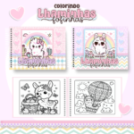 Lhaminhas Fofinhas - Livro de Colorir