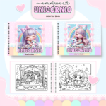 Menina e Unicórnio - Livro de Colorir