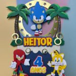 Sonic e Amigos em Camadas - Topo de Bolo