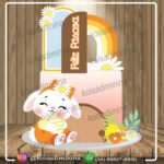 Topo de Bolo Coelhinha Cute