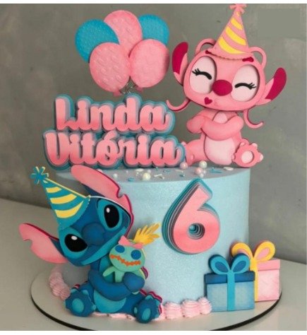 Topo de Bolo Lilo e Stitch Lilo e Stitch - Topo de Bolo - Imagem 1
