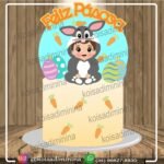 Topo de Bolo Páscoa Menino Pernalonga