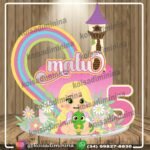 Topo de Bolo Rapunzel Baby