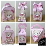 Ursinha Rosa Aquarela - Kit Festa