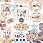 Mãe 2025 - Combo Ilustrações e Papéis