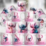 Alfabeto Stitch Rosa