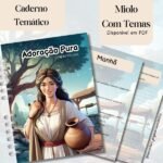 Caderno Feminino Tematico Adorção Pura