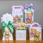 Chá Revelação Verde e Lilás - Kit Festa