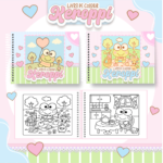 Keroppi - Livro de Colorir