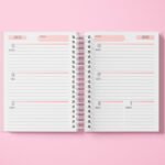 Miolo Rosa Agenda 2026 Visão Semanal