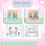 Sapinho Kawaii - Livro de Colorir