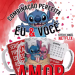 Stitch e Angel - Volume 2 - Netflix, amor e caneca personalizada