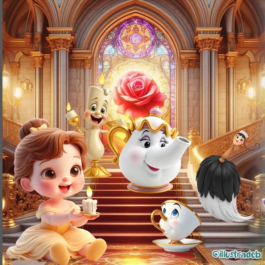 A Bela e a Fera Baby - Kit Digital - Imagem 3