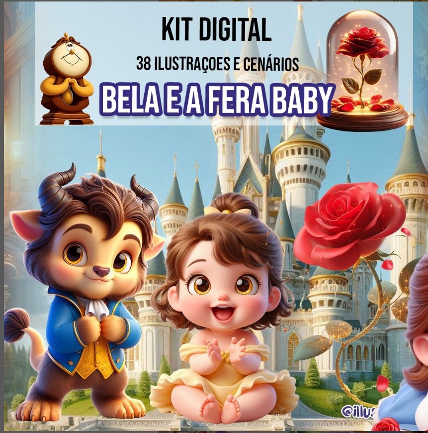 Captura de tela_13-6-2025_93433_www.instagram.com A Bela e a Fera Baby - Kit Digital - Imagem 1