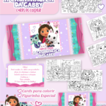 Card de Colorir - A Casa Mágica da Gabby