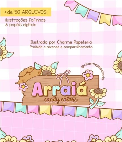 Coleção Arraiá Candy colors